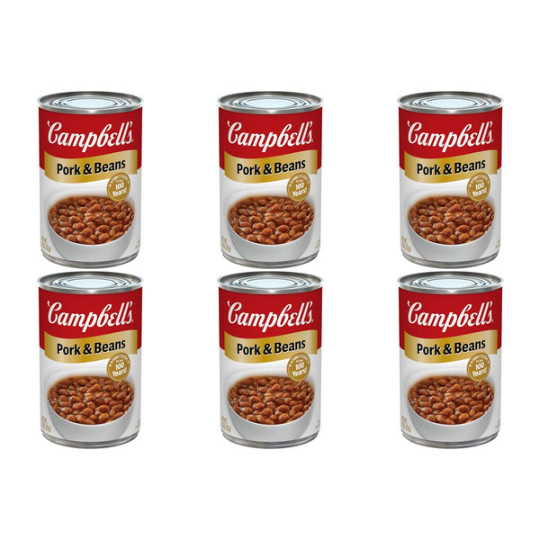 Campbell's Pork and Beans, 11 oz Can (Pack of 6)