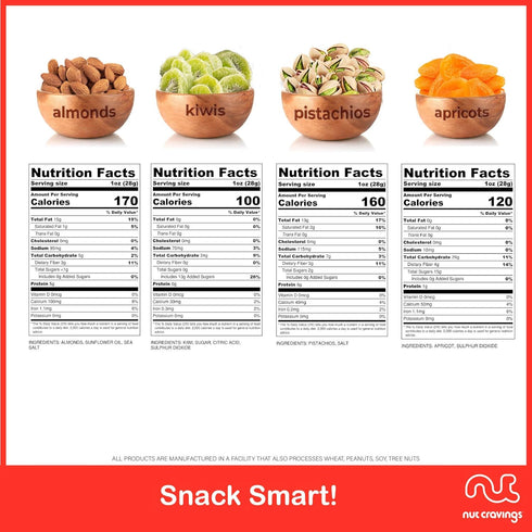(4 Package, NUT CRAVINGS - Dried Fruit & Mixed Nuts Gift Basket in Red Box Assortments) Food Arrangement, Healthy Snack