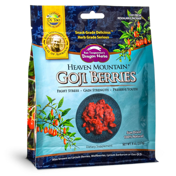 Dragon Herbs Heaven Mountain Goji Berries 8 oz. (227g) - Moist, Fight Stress, Eye Vision Tonic