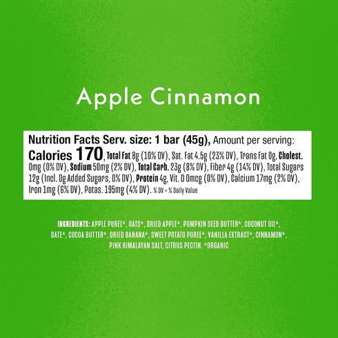 Bar,1.6oz Once Upon a Farm Organic Apple Cinnamon Refrigerated Oat Kids'