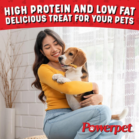 Treats Natural Smoked Beef Jerky Skin for Dogs, Premium High Protein, 8oz Bag