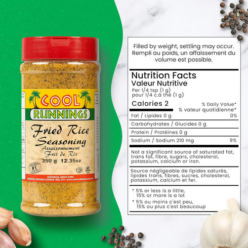 350g Cool Runnings Fried Rice Seasoning - Authentic Caribbean Blend for Flavorful Fried Rice, Stir-Fries, and Noodle