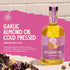 12.68 oz, Pack 2 Fresh Vintage Farms Garlic Infused Almond Oil | Cold Pressed Garlic California Almond Oil | Cold