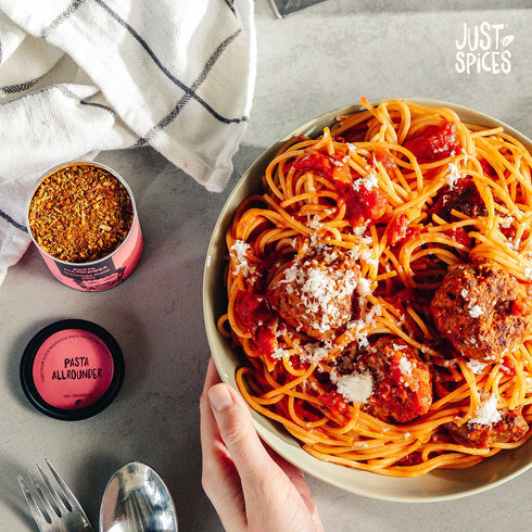 Just Spices Pasta Allrounder, 1.76 OZ, Mediterranean Spice Mix for Pasta, The Flavors of Italy