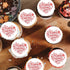 Foowztao 40Pcs Edible Valentines Day Cupcake Toppers Sweet Love Be Mine Valentines Cupcake Valentine Cake Topper