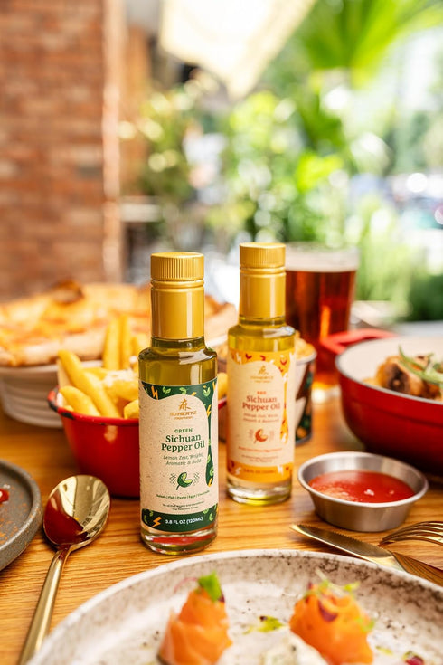 50Hertz 120ml Red Sichuan Pepper Oil (Szechuan Peppercorn), Cold-Pressed, Non-GMO, Bold & Flavorful Gourmet Oil