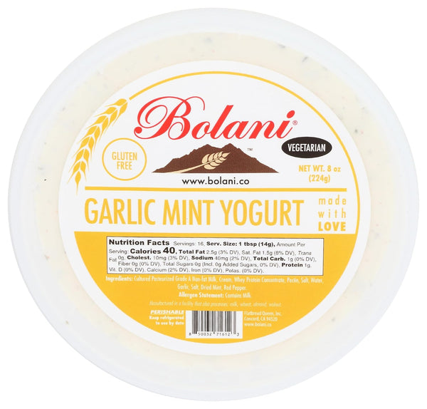 BOLANI Garlic Mint Yogurt, 8 OZ