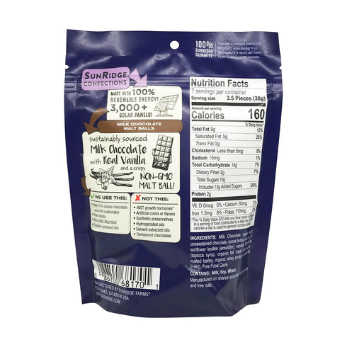 7 OZ SUNRIDGE FARMS Milk Chocolate Malt Balls