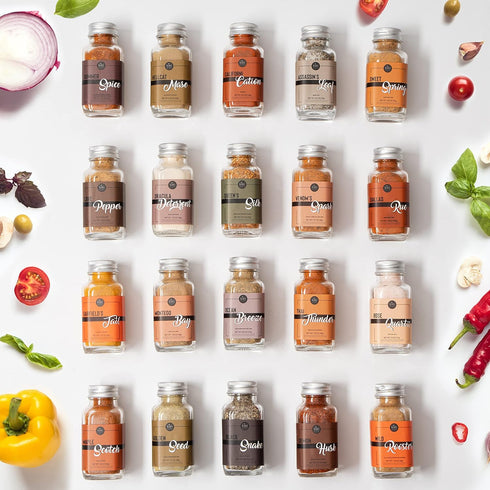 Set Set, 1.25oz Set Pack 20 Large Gourmet Smokehouse BBQ Spice Rub Grilling Gift Each- Spice & Seasonings - Father Gift