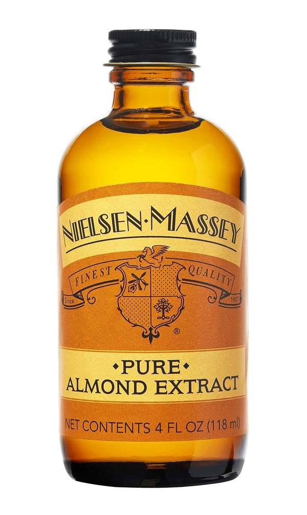 Nielsen-Massey Pure Almond Extract for Baking and Cooking, 4 Ounce Bottle