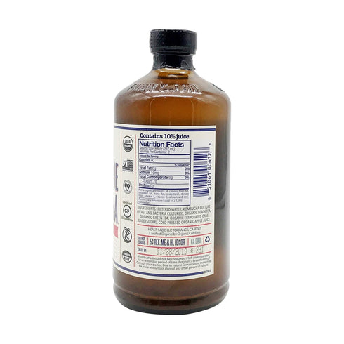16Fz 16 Oz Health Ade, Kombucha Apple Pink Lady Organic, Fl