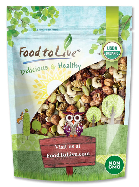 Food to Live Organic Antioxidant Trail Mix, 4 Pounds Contains Mulberries, Goji