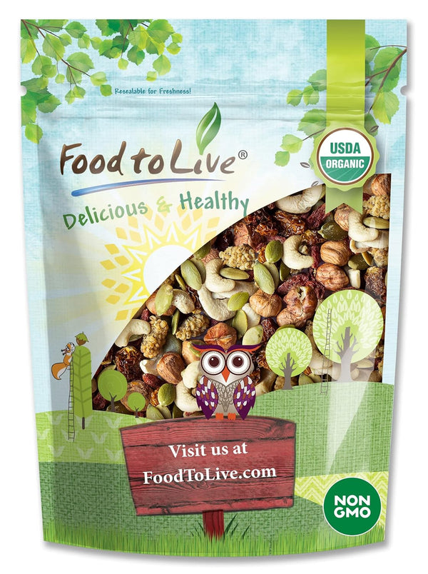 Food to Live Organic Antioxidant Trail Mix, 4 Pounds Contains Mulberries, Goji