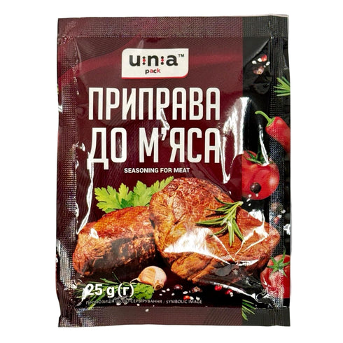 TEAMORE 0.8 oz 25 pack 6 Una Premium All-Purpose Meat Seasoning Bold, Flavorful Spice Blend for Grilling, Roasting