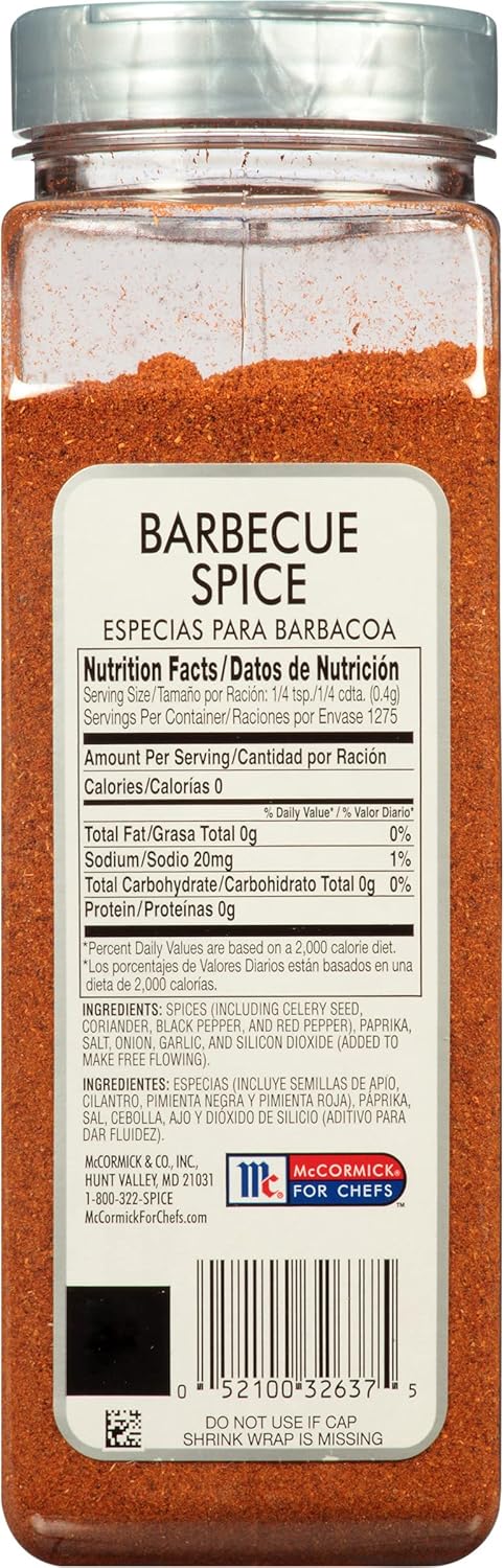18 oz 18 McCormick Culinary Barbecue Spice, - One Ounce Container of BBQ Dry Rub Seasoning Blend, Perfect for Ribs