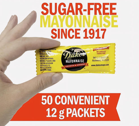 Generic Packets (50 Count, 12g Sugar Free Mayonnaise Dukes Smooth & Creamy Real Mayo Each)