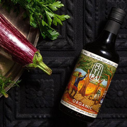 1L, MITIRA Organic Extra Virgin Olive Oil, Plant-based, Cold Extracted, PGI, All Natural