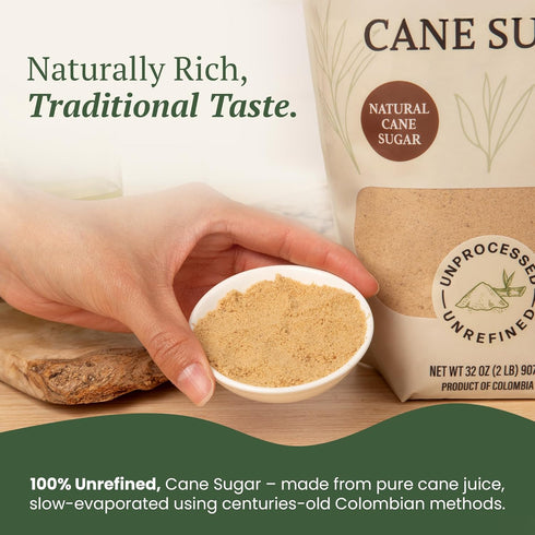 1:1 Dolca Panela Unrefined Cane Sugar from Evaporated Cane Juice Granulated Panela with Rich Caramel Flavor Replacement