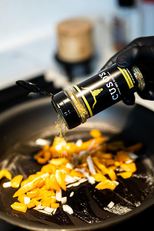 Cuso Cuts Great Tasting Lemon Pepper BBQ Seasoning Rub - Contains All Natural Ingredients - Spices & Rubs for Grill, BBQ & Marinade - Best BBQ Rubs for Smoking - 1 Count BBQ Rub Seasoning