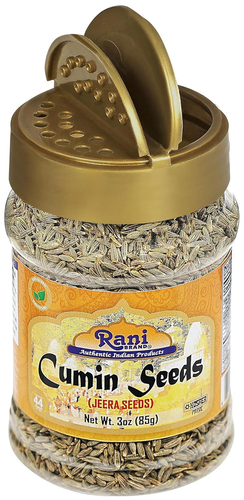 Rani Cumin Seeds Whole (Jeera) Spice, 3oz (85g) PET Jar, All Natural, Gluten Friendly, NON-GMO