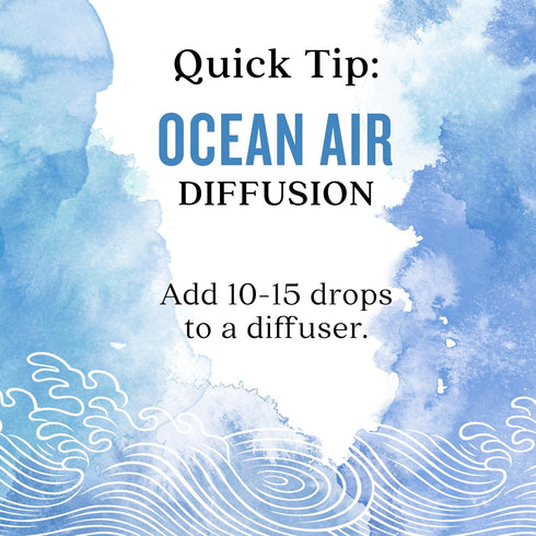 0.25 oz. Aura Cacia Ocean Air Essential Oil Blend, Boxed fl. - Light Aroma, No Synthetic Fragrances