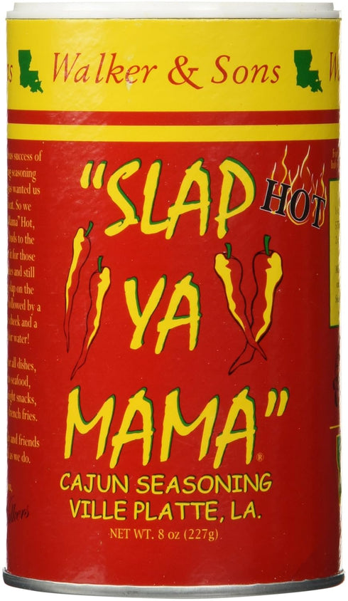Slap Ya Mama Cajun Seasoning - Hot Blend, No MSG, Kosher - Pack of 2