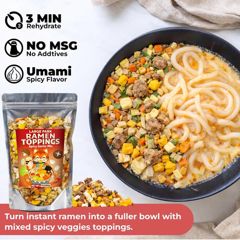 Nahasahr 17oz Pack 11 35 Dried Ramen Toppings Bulk - Ingredients Dehydrated Vegetable Mix for Ramen, Soup & Fried Rice