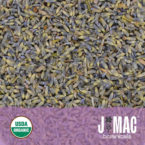 J MAC BOTANICALS, Organic Lavender Buds (16 oz, 1 Pound Bag) Bulk, Dried Flowers, Flower