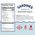 3.75 oz 16g (Pack 6) Beach Cliff Wild Caught Sardines in Mustard Sauce, Can - Protein per Serving - Gluten Free, Keto