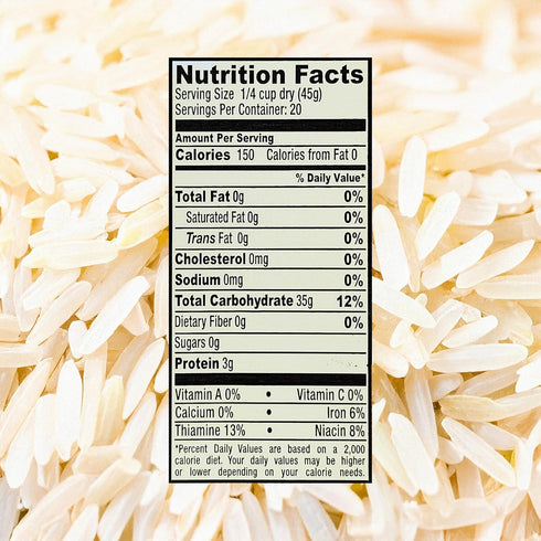 32 oz (2LB) Golden Crown Basmati Rice - Jar | Long Grain White Rice | Amazing Taste, Healthy Meals & Natural Aromatic