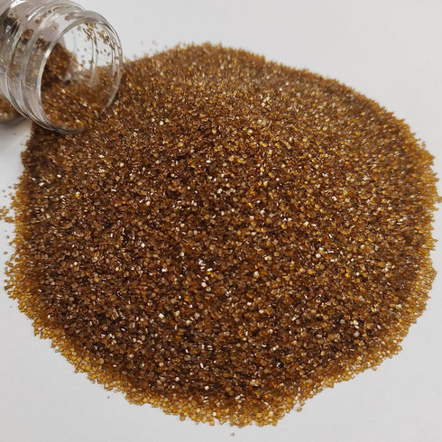 130g/4.6oz Brown Sanding Sugar Sprinkles, Brown Sugar Crystals, Edible Sparkling Sprinkles for Cake Cupcake Decorating