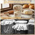 Shimmeroo 5PCS Cotton Sourdough Jar Cover, Reusable Sourdough Bread Proofing Starter Jar Cloth Covers for Most Glass