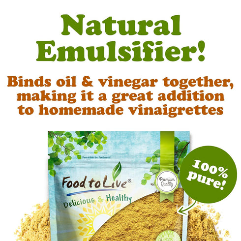 2 Food to Live Ground Yellow Mustard Seeds, Pounds All-Natural, Vegan Spice for Flavorful Cooking and Seasoning