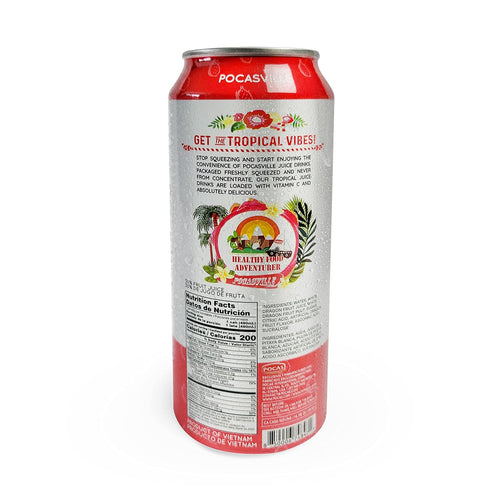 Pocasville 16.5 6 Fruit Juices, Squeezed not form Concentrate, Fluid Ounce Can (Dragon Fruit, Cans)