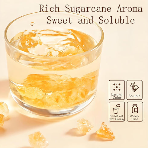 Toega 17.64 Oz Yellow Rock Sugar Natural Organic Traditional Sugar- Essential For Baking/Drinking/Cooking Rock Sugar