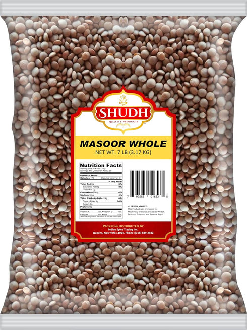 Indian Spice MASOOR WHOLE 7LB