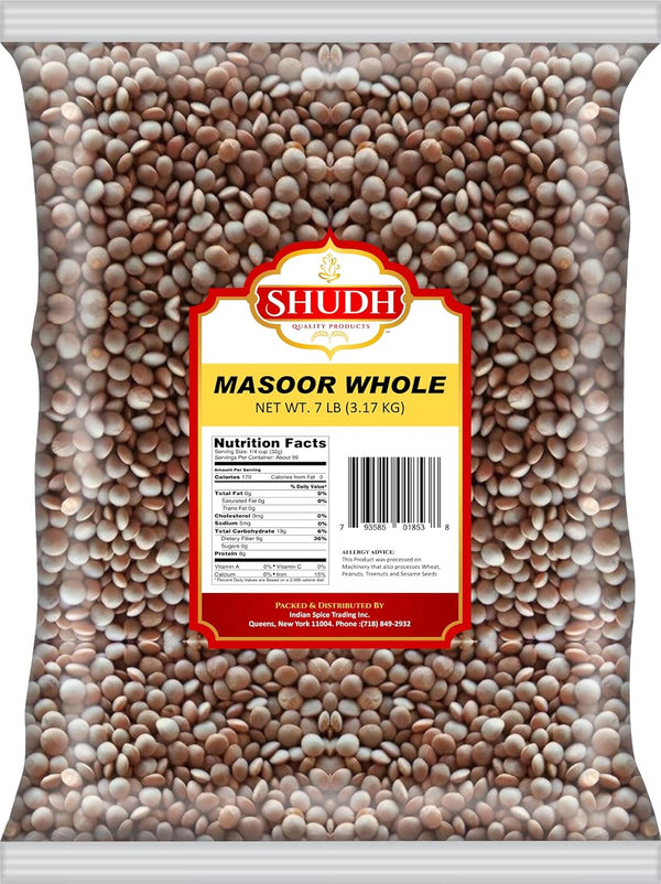 Indian Spice MASOOR WHOLE 7LB