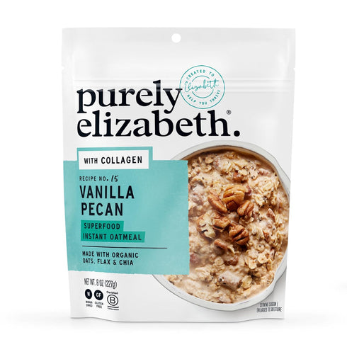 Purely Elizabeth, Oat Pouch Collagen Vanilla Pecan, 8 Ounce