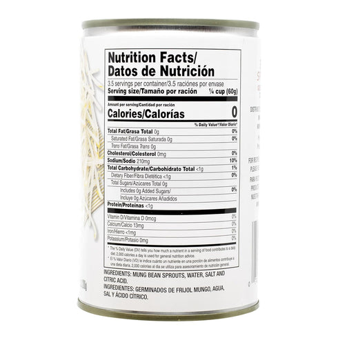 15 oz (Pack 1) MW Polar Canned Vegetables, Bean Sprouts