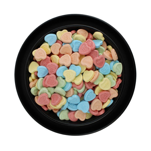(3 Conversation Heart Candy - Heart Shaped Valentines Candy - Sweet Hearts Love Candies Pound)