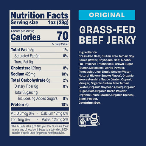 Packs, 2.5 oz (Pack 3) Archer Jerky Grass-Fed Beef Jerky Variety Sampler - Beef Snack Flavor Assortment, Snack Sampler