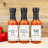 Best Day Ever Spot 1.7oz (Set 12) Geometric Floral Hot Sauce Gifts, Mini Hot Sauce Bottles, Hot Sauce Wedding Favors