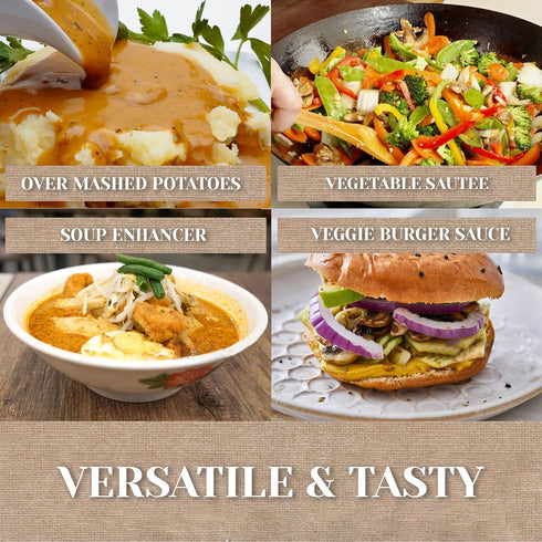 Roads End Organics Golden Organic Gravy Mix - Vegetarian Gravy Packets, Vegan Gravy Powder - 1 Oz (Pack of 12)