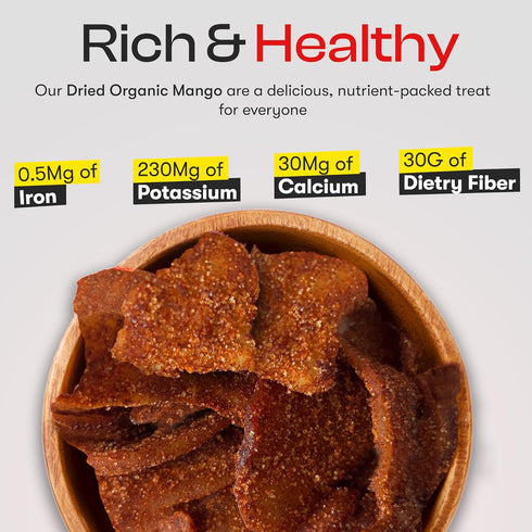 Paradise Valley (8 oz Dried Mango Slices - Delicious Texture Soft & Juicy Low Sugar Added Dried Mango - Naturally