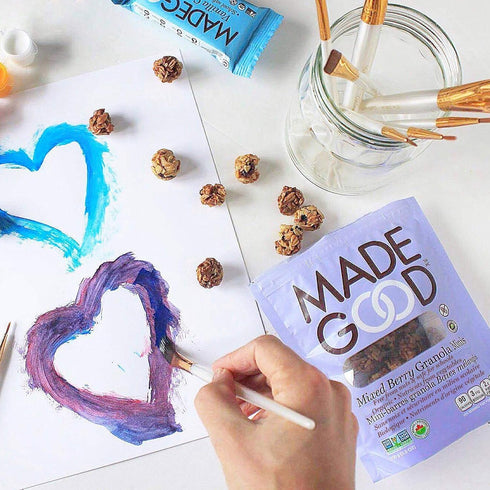 3.5 Oz (Pack 6) MadeGood Mixed Berry Granola Minis, USDA Certified Organic, Gluten Free & Non-GMO