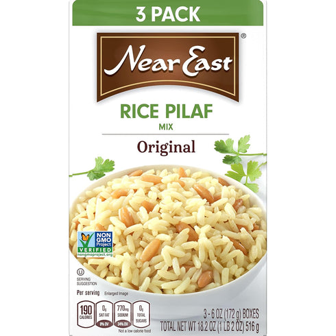 18.2 (Pack 3 Near East Quaker Rice Pilaf Mix, Original, Ounce of Boxes)
