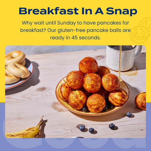 Frozen 12.7 oz Feel Good Foods Gluten Free Blueberry Pancake Balls | Breakfast Snacks |