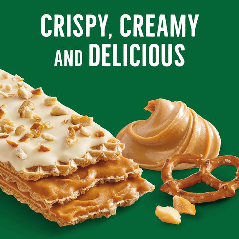 5 6.5 oz Nature Valley Crispy Creamy Wafer Bars, Pretzel Peanut Butter, Bars