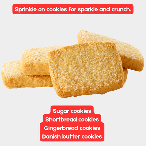 16 Bakerpan Sanding Sugar for Baking & Cookie Decorating - Ounces Sparkling Sugar Sprinkles for Cookies, Cakes