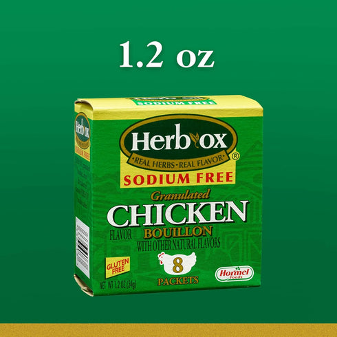 Herb-Ox Chicken Instant Broth & Seasoning, 1.13 oz Box